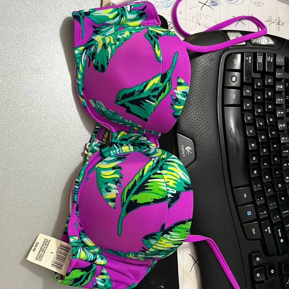 Floral boho bikini top